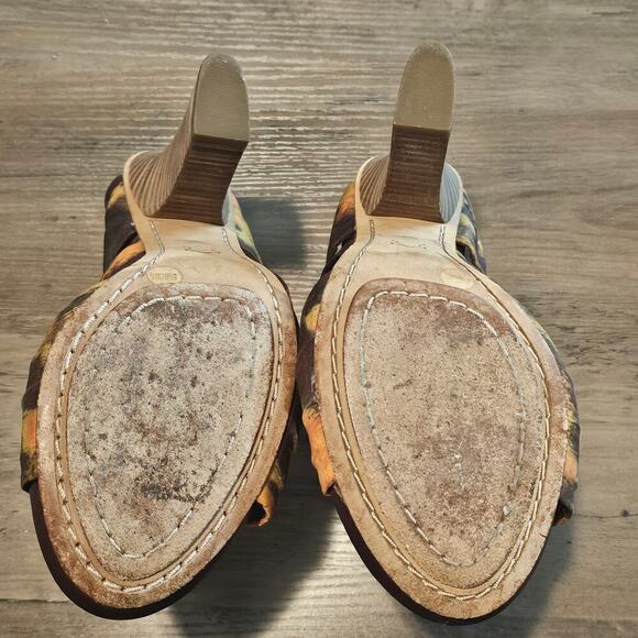 Vince Camuto Dolce Heels Womens Size 8.5 Brown Leather Strappy Party Open Toe - Picture 7 of 7